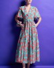 Mamoush Valeria Green Midi Φόρεμα