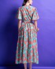 Mamoush Valeria Green Midi Φόρεμα