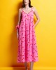 Mamoush Alma Pink Cherry Midi Φόρεμα