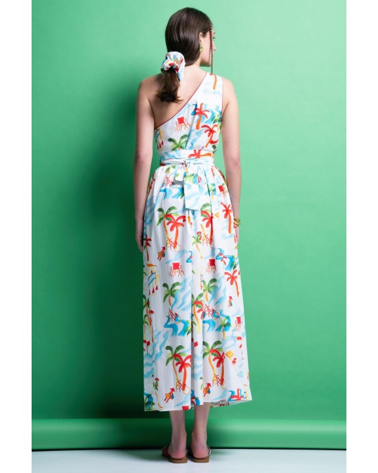 Mamoush Holly Midi One Shoulder Φόρεμα