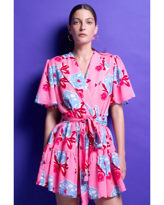 Mamoush Ariana Pink Mini Φόρεμα