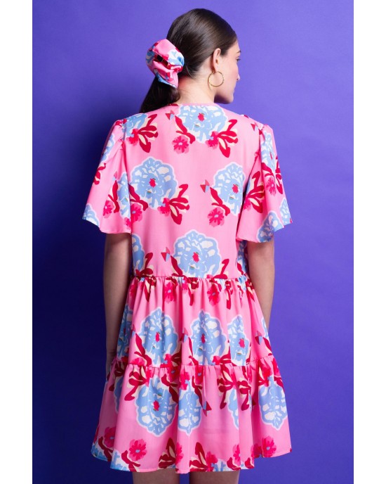 Mamoush Ariana Pink Mini Φόρεμα