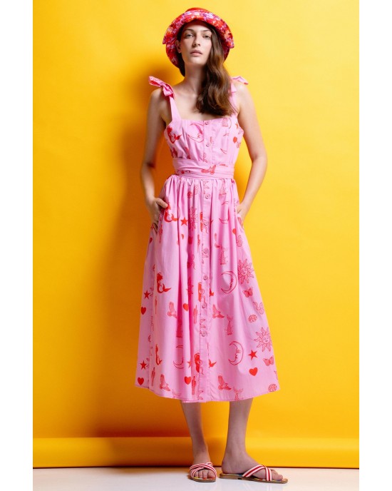 Mamoush Vanessa Pink Φόρεμα