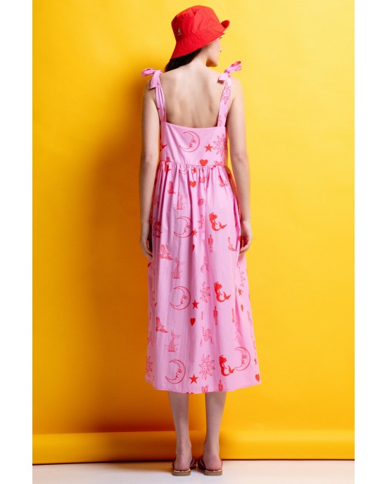 Mamoush Vanessa Pink Φόρεμα