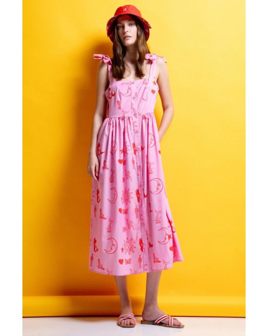 Mamoush Vanessa Pink Φόρεμα