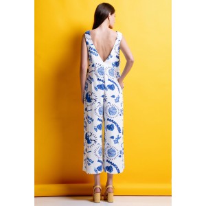 Mamoush Mia Blue/White Ολόσωμη Φόρμα