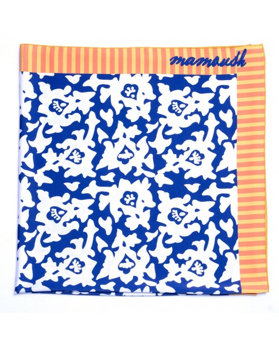 Mamoush Alyssa Blue/White Μαντήλι/Παρεό
