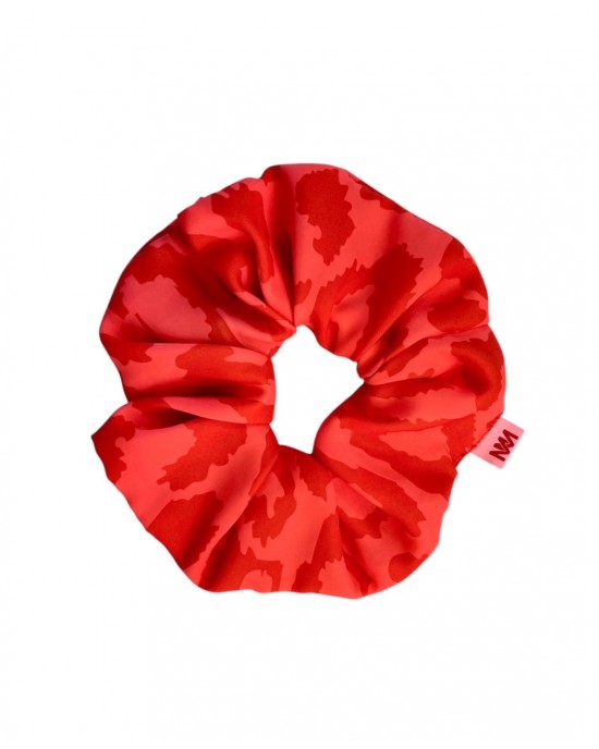 Mamoush Scrunchies Pink Animal Print Για Τα Μαλλιά