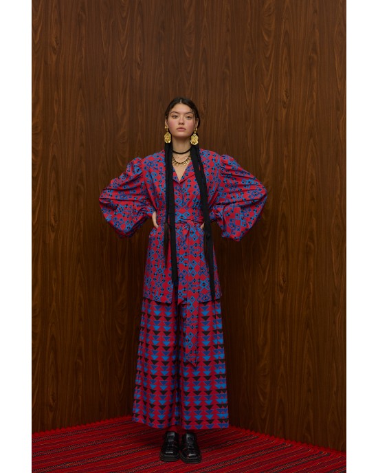 Melitta Berdes Πουκάμισο & Hrami Παντελόνι Petes Red/Blue