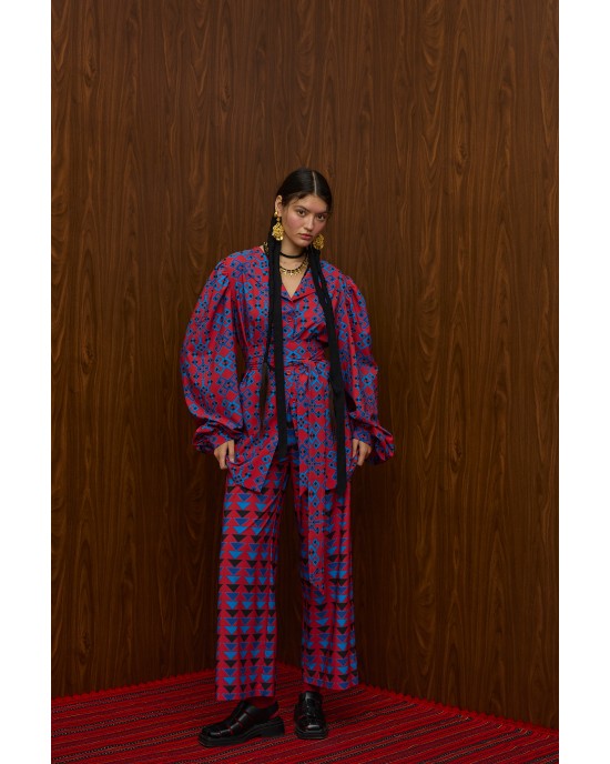 Melitta Berdes Πουκάμισο & Hrami Παντελόνι Petes Red/Blue