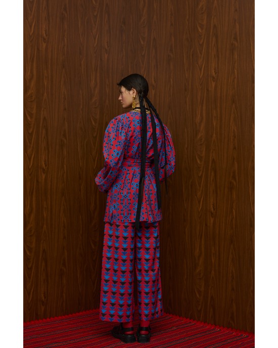 Melitta Berdes Πουκάμισο & Hrami Παντελόνι Petes Red/Blue