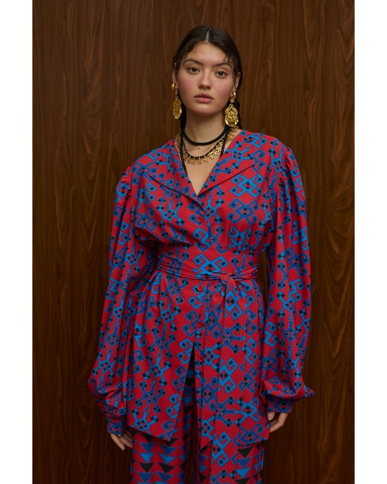 Melitta Berdes Πουκάμισο & Hrami Παντελόνι Petes Red/Blue