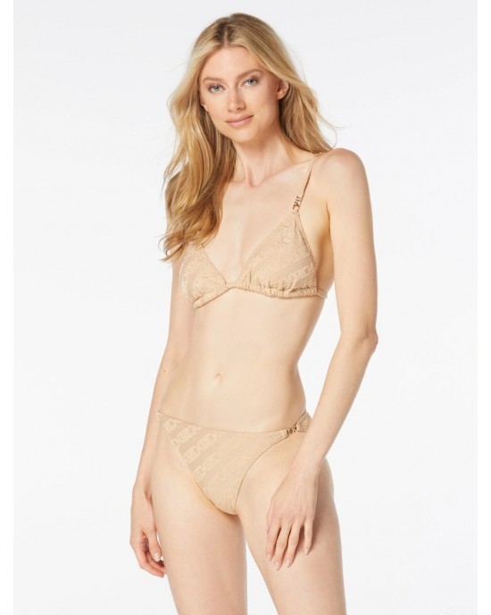 Michael Kors String Jacquard Empire Logo Buff Μπικίνι
