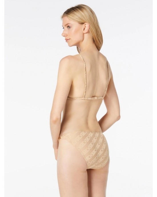 Michael Kors String Jacquard Empire Logo Buff Μπικίνι