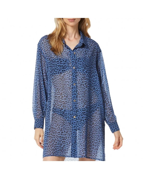 Michael Kors Cover Up Blue Berry Πουκαμίσα