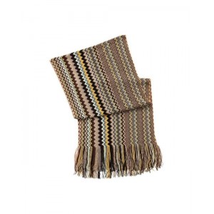 Missoni Zigzag Pattern And Fringes Κασκόλ