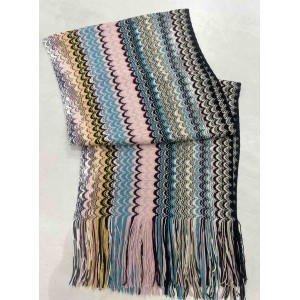 Missoni Zigzag Pattern And Fringes Κασκόλ