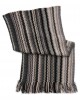 Missoni Zigzag Pattern And Fringes Black Κασκόλ
