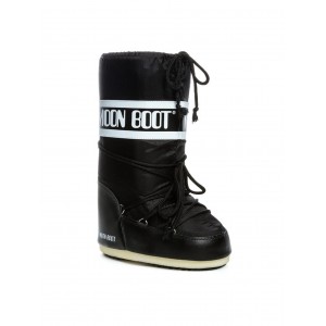 Moon Boot Icon Nylon Black Μπότες Χιονιού