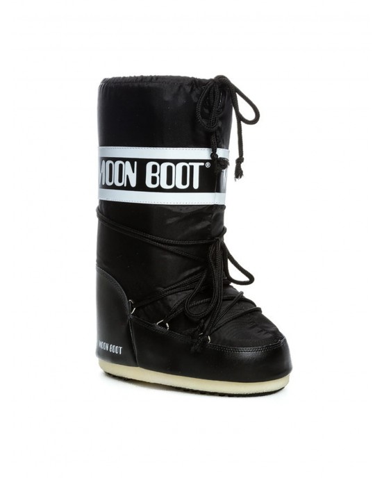 Moon Boot Icon Nylon Black Μπότες Χιονιού