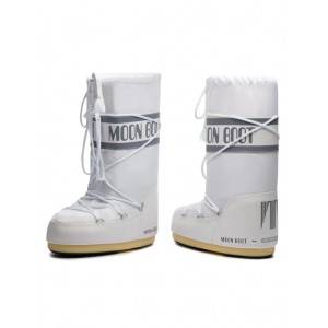 Moon Boot Icon Nylon White Μπότες Χιονιού
