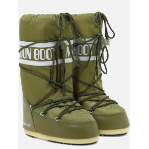 Moon Boot Icon Nylon Μπότες Χιονιού Khaki