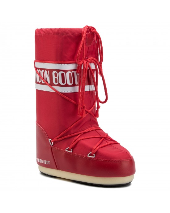 Moon Boot Icon Nylon Μπότες Χιονιού Red