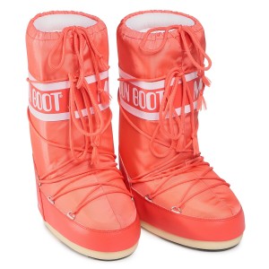 Moon Boot Nylon Μπότες Χιονιού Κοραλλί