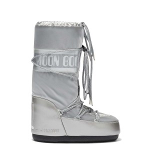Moon Boot Icon Glance Silver Μπότες Χιονιού