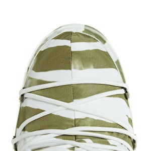Moon Boot Classic Zebra Μπότες Χιονιού Λευκό/Sage