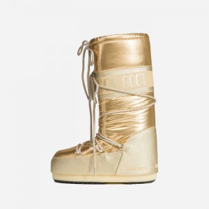 Moon Boot Icon Metalic Μπότες Χιονιού Gold