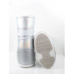 Moon Boot Icon Metalic Iridescent Μπότες Χιονιού Silver