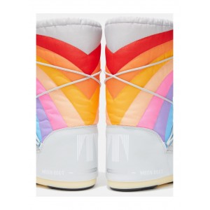 Moon Boot Icon Rainbow Μπότες Χιονιού Glacier/Blue-Red