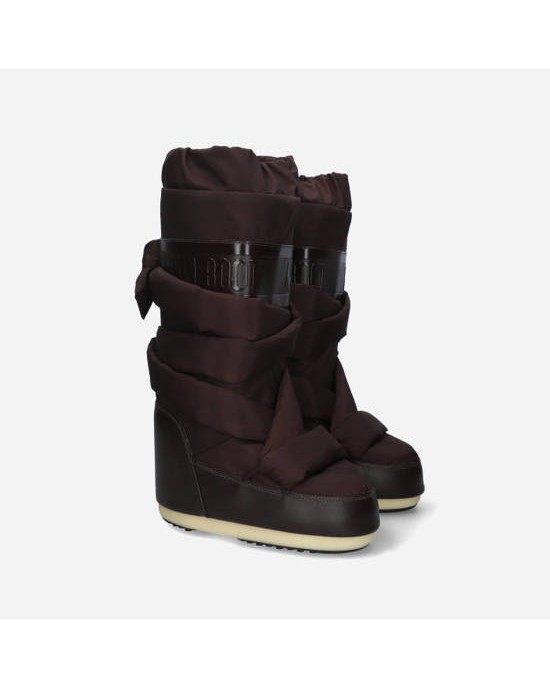 Moon Boot Icon Puffy Laces Μπότες Χιονιού Brown