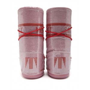 Moon Boot Icon Glitter Pink Μπότες Χιονιού