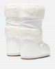 Moon Boot Icon Faux Fur Optical White Μπότες Χιονιού