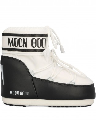 Moon Boot Icon Low Nylon White Μπότες Χιονιού