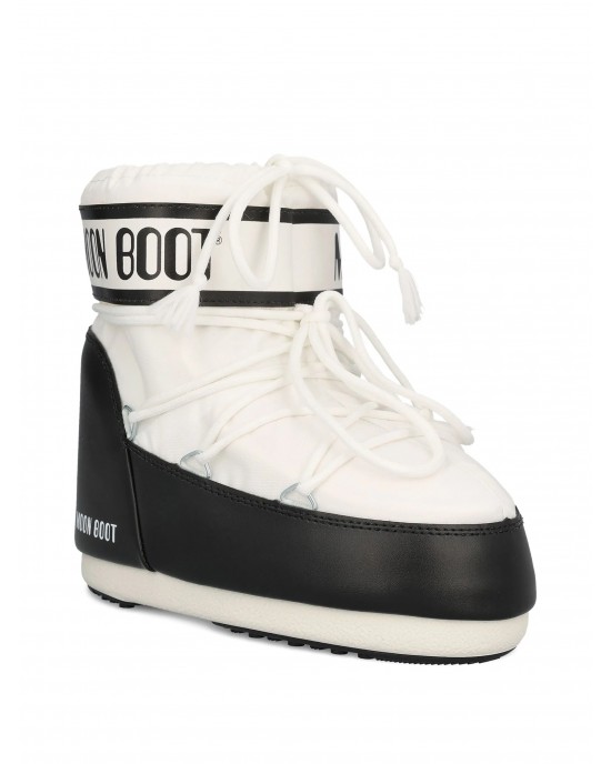 Moon Boot Icon Low Nylon White Μπότες Χιονιού
