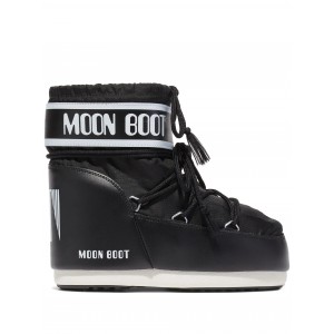 Moon Boot Icon Low Nylon Black Μπότες Χιονιού