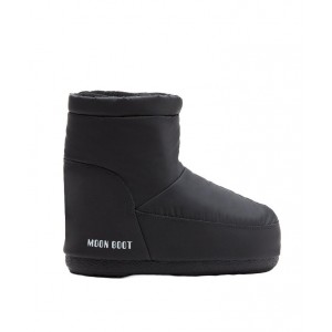 Moon Boot Icon Low Nolace Rubber Unisex Black Μπότες Χιονιού