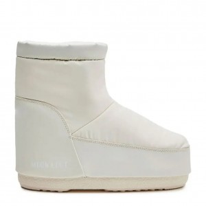 Moon Boot Icon Low Nolace Rubber Unisex Cream Μπότες Χιονιού