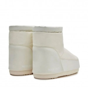 Moon Boot Icon Low Nolace Rubber Unisex Cream Μπότες Χιονιού