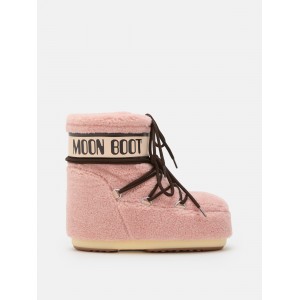 Moon Boot Icon Low Fleece Pink Μπότες Χιονιού