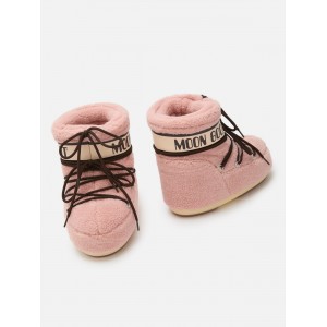 Moon Boot Icon Low Fleece Pink Μπότες Χιονιού