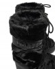 Moon Boot Icon Faux Fur Black Μπότες Χιονιού