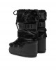 Moon Boot Icon Faux Fur Black Μπότες Χιονιού