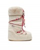 Moon Boot Icon Faux Fur Beads Cream Μπότες Χιονιού