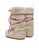 Moon Boot Icon Faux Fur Beads Cream Μπότες Χιονιού