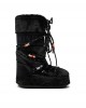 Moon Boot Icon Faux Fur Beads Black Μπότες Χιονιού