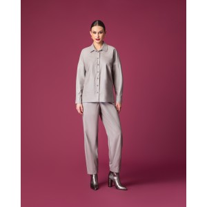 Moutaki Elephant Faux Leather High Waist Balloon Παντελόνι